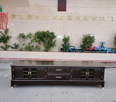 黑紫檀梳子电视柜